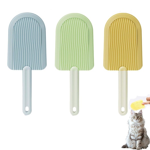 3 PCS Cat Tongue Comb, Cat Brush for Short Haired