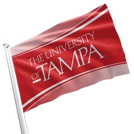 University of Tampa 3x5 Feet Flag Banner Wall Decor Outdoor Indoor Decoration Brass Grommets Double Stitch (University of Tampa 4)