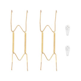 Beteray Plate Hangers for Wall for 9-11 inch, 2 Pack, Gold
