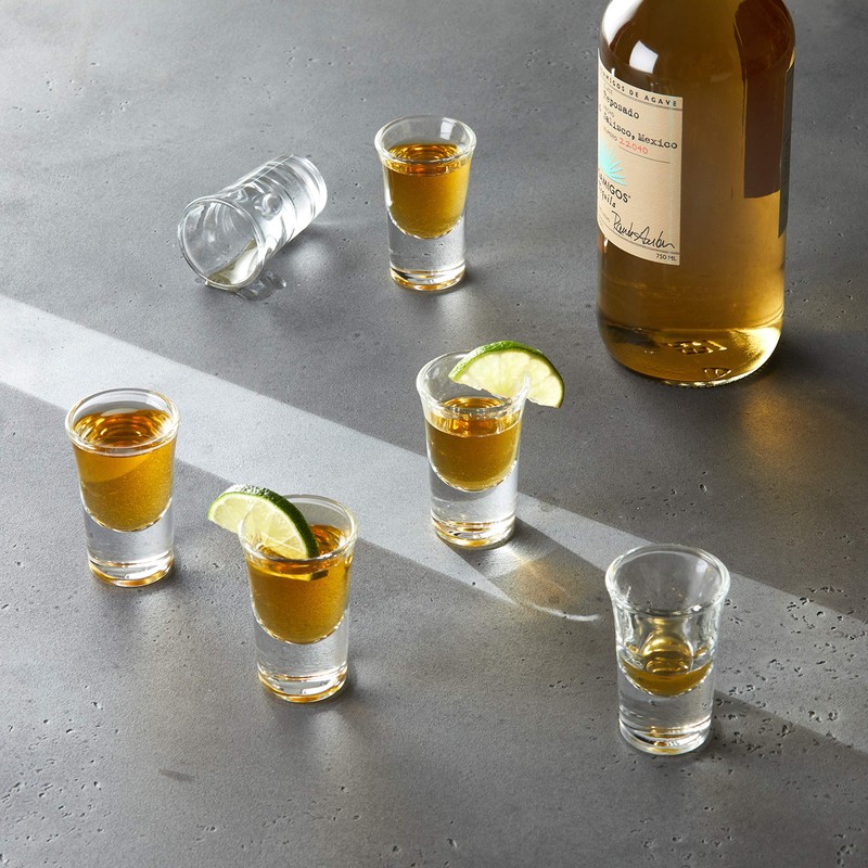 Houdini 6-Pack Heavy Base Shot Glass Set, 1.2oz Shot Glasses