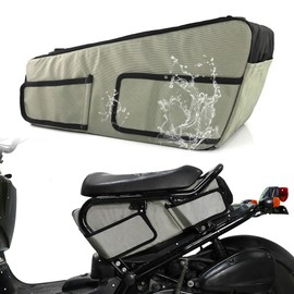 REARACE Under Seat Storage Bag Compatible with 2010-2024 Ruckus NPS50, Ruckus Motorcycle Under Seat Side Frame Organize Storage Bag Saddle bag with Shoulder Straps Ruckus Accessories