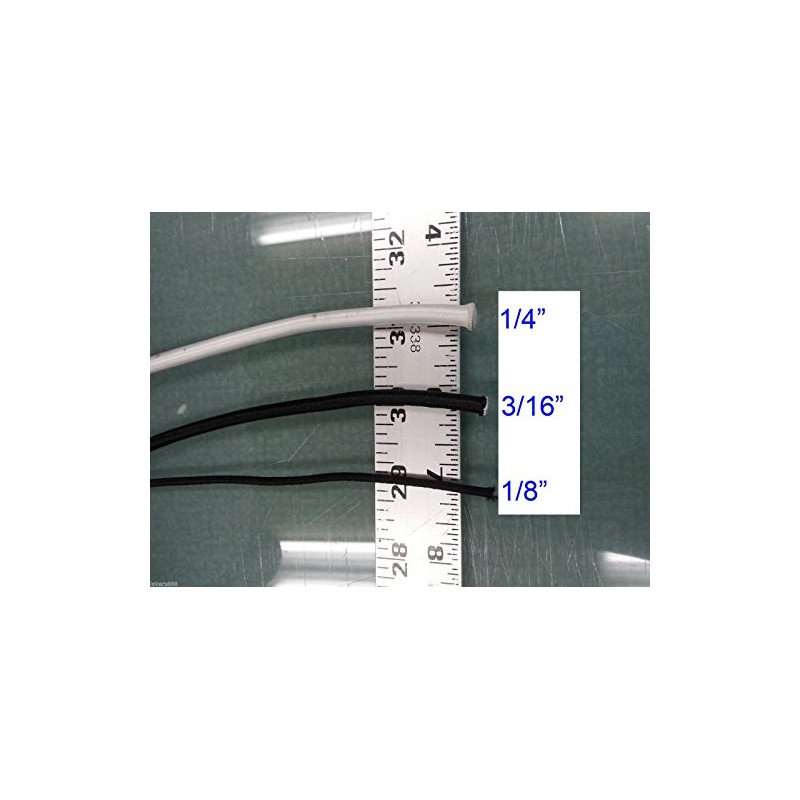 1/4" X 30 Ft (10 Yard) Premium Marine Grade Bungee