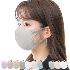 ICHIMIZU Spring Improved Pollen Mask, 3D Mask, 60 Pieces (10 Sheets x 6 Packs), Thin Mask, Non-woven Mask, 3-Piece Mask, Bi-color Mask, Small Face Mask, Color Mask, For Sensitive Skin, Easy to Breath