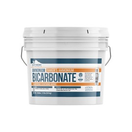 Ammonium Bicarbonate Powder (1 Gallon Bucket, 8 lb) by Earthborn Elements, Food Grade Bakerâs Ammonia, Flat Baked Goods, Crispy Cookies & Crackers, Leavening Agent, Resealable Bucket