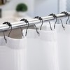 Titanker Shower Curtain Rings Hooks, Rust-Resistant Metal Shower Curtain Hooks