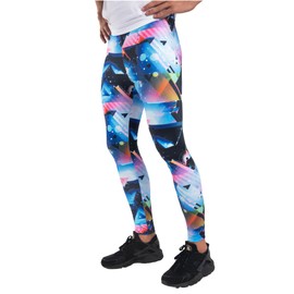 Kapow Meggings The Original Men's Leggings (Galactica, Medium)