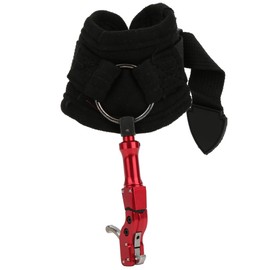 318 Hook Type Wrist Strap Archery Trigger Compound Outdoor Bow Shooting Assist Release Aid AccessoryRed Mouth