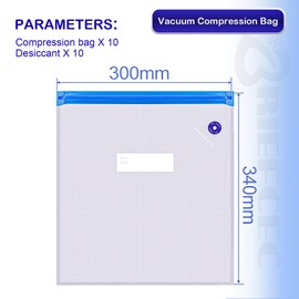 BRIEFCEC BRIEFCEC 10pcs 3D Printer Filament Moisture Resistant Storage Bag 300x340mm, Dust Bag, Reusable Vacuum Sealed Bags for PLA ABS TPU PETG