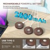 Rechargeable Puck Lights with Remote Control,2000mAh High Capacity Battery Operated