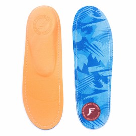 Footprint Insole Technology Kingfoam Orthopädische Einlegesohlen, niedriges Profil, Blau Camo, Größe 45/45