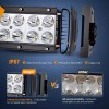 Nilight 7.5 Inch 36W Double Row Spot Led Light Bars