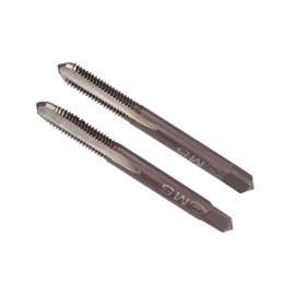 CoCud Hand Threading Taps, M5 x 0.8 Thread, Metric Alloy Tool Steel Screw Tapping Taper Bottom Tap - (Applications: for Machine Thread Repair), 1-Pair