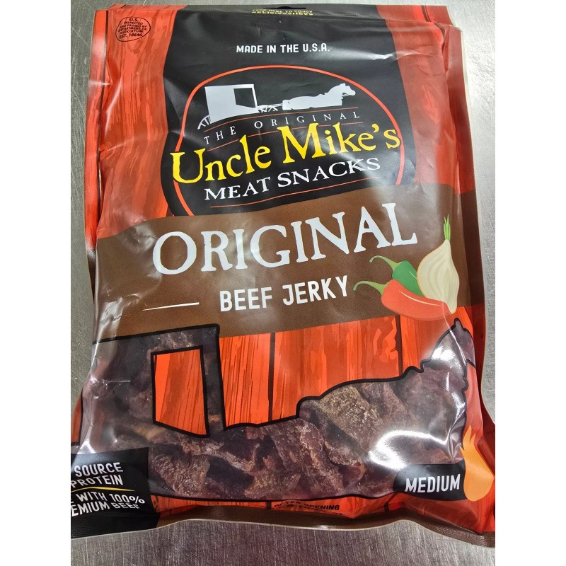 Uncle Mike's Beef Jerky (2LB), 3 NEW Flavors - Original