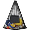SUPVOX Portable Mesh Ball Bag for Sports: Large Capacity Drawstring