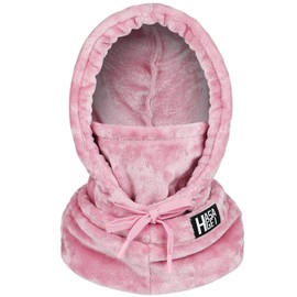 HASAGEI Ski Mask for Women Balaclava Women Men Windproof Thermal Hood Winter Neck Warmer with Plush Pink