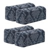 sourcing map 4Pcs Stretch Armrest Covers, Polyester Vintage Jacquard Soft
