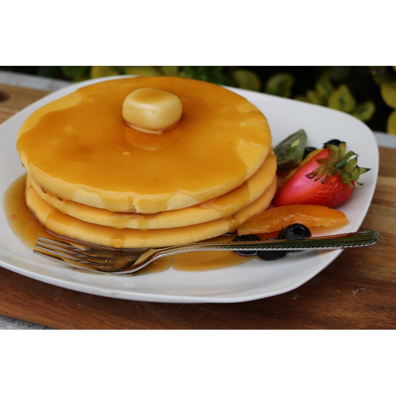 Just Dough It Fake Plate of Pancakes with Fruit