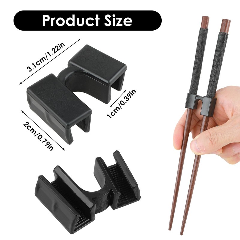 Reusable Chopstick Helper, Mabor 5 Pieces Training Chopsticks Hinges Connector