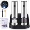 Stainless Steel Electric Salt and Pepper Grinder Set Stainless Steel