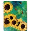 Sunflower & Bumble Bee Spiral Notebook Journal - 120 lined