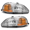 AXLAHA Headlight Assembly for 1996 1997 1998 Honda Civic EK