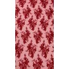 Mia Fabrics Beaded Sequins Floral Fabric - Red - Embroidered