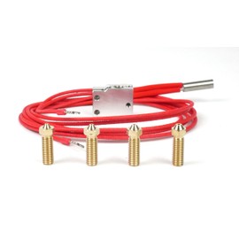 Genuine E3D Volcano Eruption Pack Upgrade for V6 HotEnd, 0.6 mm, 0.8 mm, 1 mm, 1.2 mm Nozzles 3D Printer (12 V, 1.75 mm)
