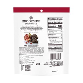 BROOKSIDE Dark Chocolate and Pomegranate Flavored Snacking Chocolate Bag, 7 oz