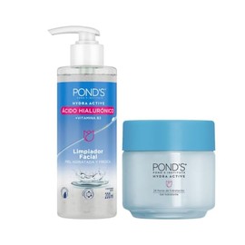 PONDS Limpiador Facial Hydra Active cido Hialurnico 200 ml  Hydra Active Gel Hidratante 110 g con cido hialurnico