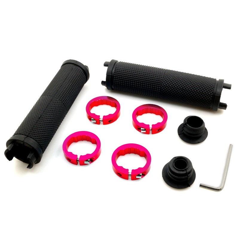 LYCAON Bike Handlebar Grips Non-Slip-Rubber Adjustable Bicycle Handle Grip with