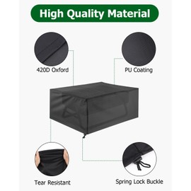 Goxiry Grill Cover 80 x 60 x 25 cm Gas Grill Cover Weatherproof Waterproof Grill Cover Black Universal for Gas Stove for Outdoor Use