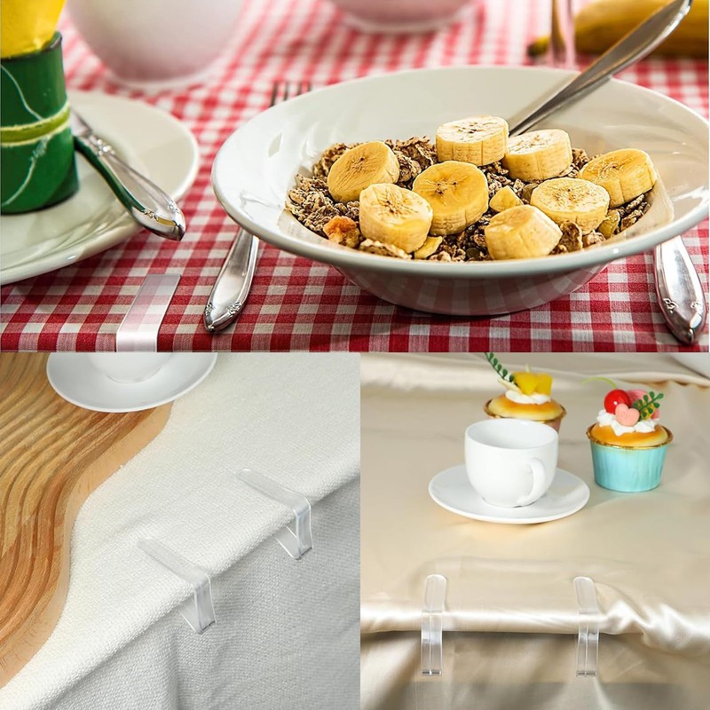 JNGTKL Tablecloth Clips, 12 Pcs Table Cloth Clips, Windproof Picnic