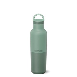 Klean Kanteen Rise Classic Stainless Steel Vacuum Flask with Bow Loop Closure, Iceberg Colour, Capacity: 590 ml, 1011491