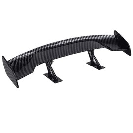 Universal Car Mini Spoiler Wing, Universal Car Rear Wing Decoration, Car Mini Spoiler Wing, Car Mini Rear Spoiler Wings Without Perforation, Can for Decoration, Vehicle Stability (Black)