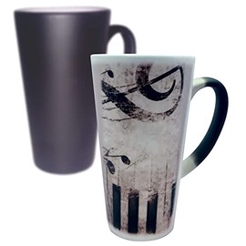 * Taza Mágica 17 Oz Música * Piano. Notas musicales. Músico
