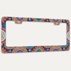 Mandala Flowers License Plate Frame Floral Print License Plate Holders