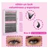Diy Extensiones Pestañas , Kit De Racimos De Pestañas Mixto