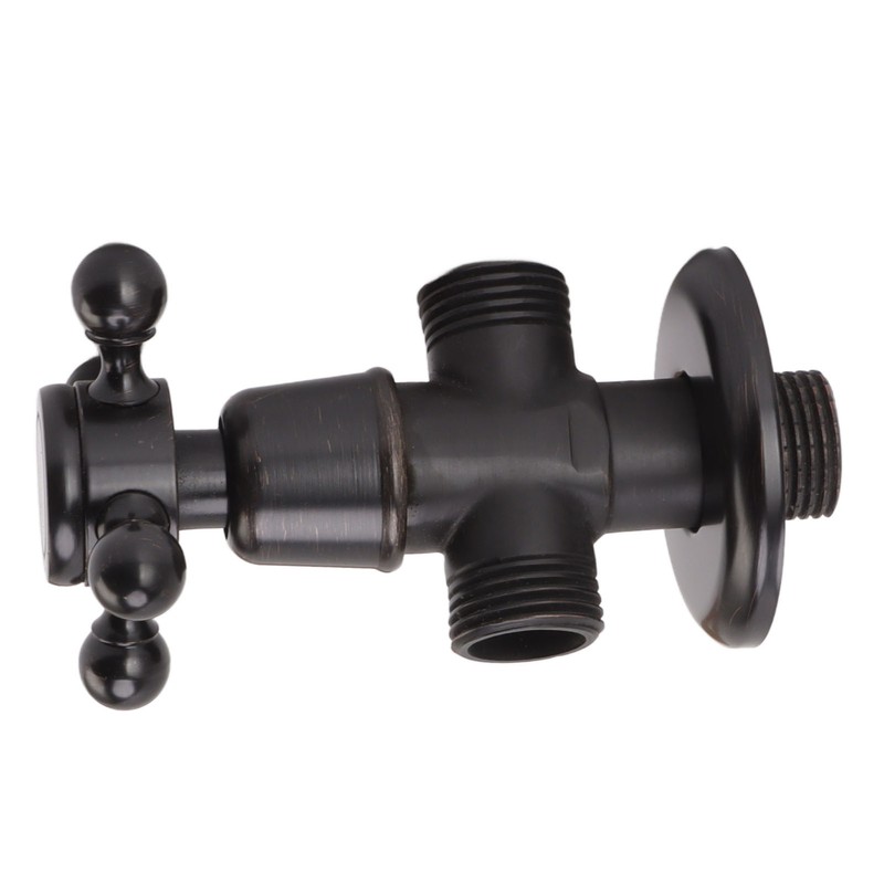 Angle Stop Valve Retro Copper Cross Handle Water Stop Valve