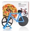 Motorcycle pizza cutter, stainless steel pizza cutter two wheels, novelty