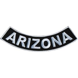 Hot Leathers Arizona 4” X 1” Bottom Rocker Patch PPM5006-4 Width x 1 Height Inches