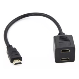 EGTMA Cable Y Splitter Divisor Hdtv 1 Entrada A 2 Salidas Full Hd