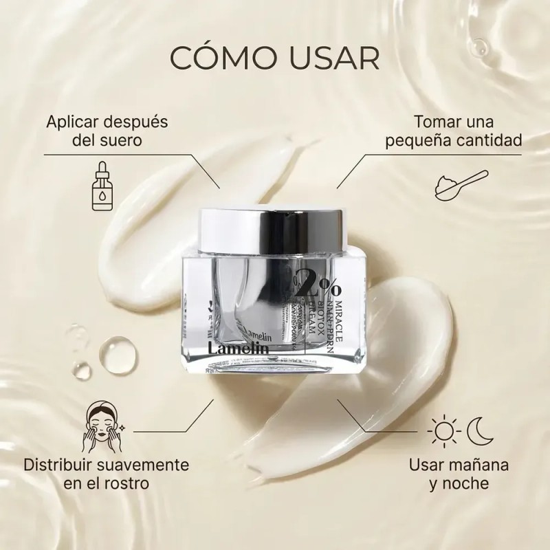 Crema Lamelin NMN y PDRN Biotox: Antiedad, Regeneradora e Hidratante