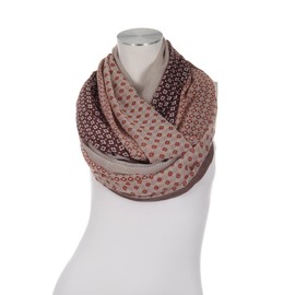 Majea Women's Loop Scarf, Various Colours, Fashionable - Brown 10, size: 180 x 90