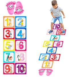 Floor Stickers Wall Decals, Educational Game Home Decoration, Funny Number Floor Decals Floor Sticker (TFZ-03 M)