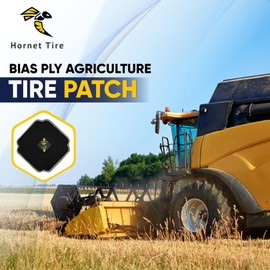 Hornet Tire Bias Tractor Tire Repair Patch HTP1 - Single Patch (9" x 9" 4 Ply)