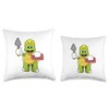 Turtle Mason Trowel Throw Pillow