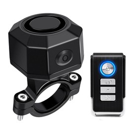 NineLeaf Bike Alarm USB Rechargeable with Mount, Bike Alarm with Remote, Anti Theft Wireless Bicycle Vibration Motion Sensor 110dB Loud Security for Vehicle Trailer Motorcycle IP65 Waterproof