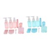 Minkissy 20 Pcs Shampoo Lotion Travel Bottles Portable Plastic Containers