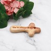 Olive Wood Comfort cross | Hand-held palm praying cross |