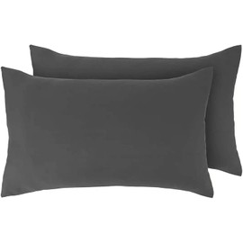 Egyptian Cotton 200 Thread Count Pillow Cases 2 Pack (Charcoal Grey)